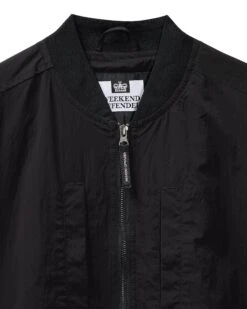 Weekend Offender Hulopoe Bomber Jacket Black -Clothing Shop JKSS2423 HULOPOE BLACK 9506
