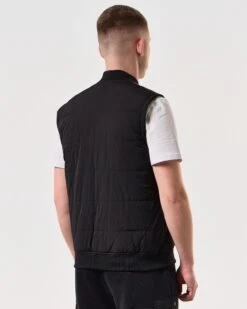 Weekend Offender Saharun Quilted Gilet Black -Clothing Shop JKSS2424 SAHARUN BLACK 6443 MODEL
