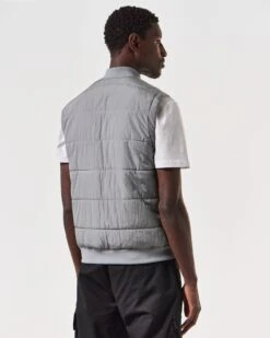 Weekend Offender Saharun Quilted Gilet Smokey Grey 10 Weekend Offender Saharun Quilted Gilet Smokey Grey -Clothing Shop JKSS2424 SAHARUN SMOKEY 7033
