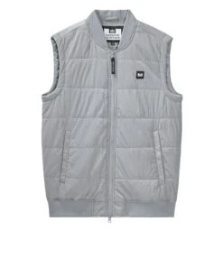 Weekend Offender Saharun Quilted Gilet Smokey Grey