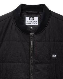 Weekend Offender Saharun Quilted Gilet Black -Clothing Shop JKSS2424 SHARUN BLACK 3243