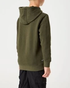 Weekend Offender Kids HM Service Classic Hoodie Dark Green -Clothing Shop KIDS HDAW22 07 HM SERVICE DARK GREEN MODEL 1792