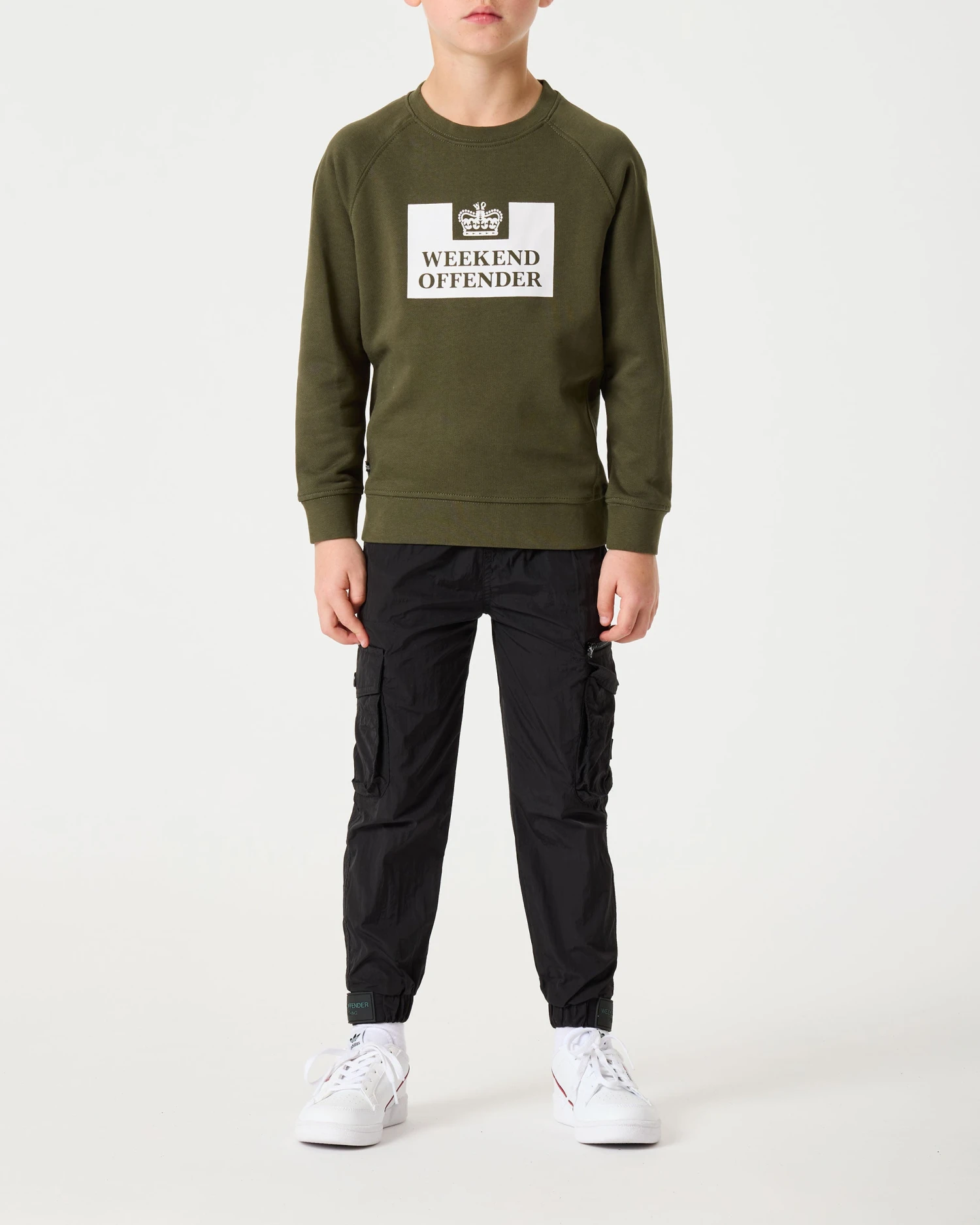 Weekend Offender Kids Penitentiary Classic Sweatshirt Dark Green 4 Weekend Offender Kids Penitentiary Classic Sweatshirt Dark Green - Image 4