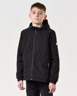 Weekend Offender Kids Technician Jacket Black -Clothing Shop KIDSJKSS2401 TECHNICIAN BLACK 7909