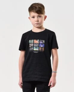 Weekend Offender Kids Hanover Graphic T-Shirt Black -Clothing Shop KIDSPTSS2422 HANOVER BLACK 7723