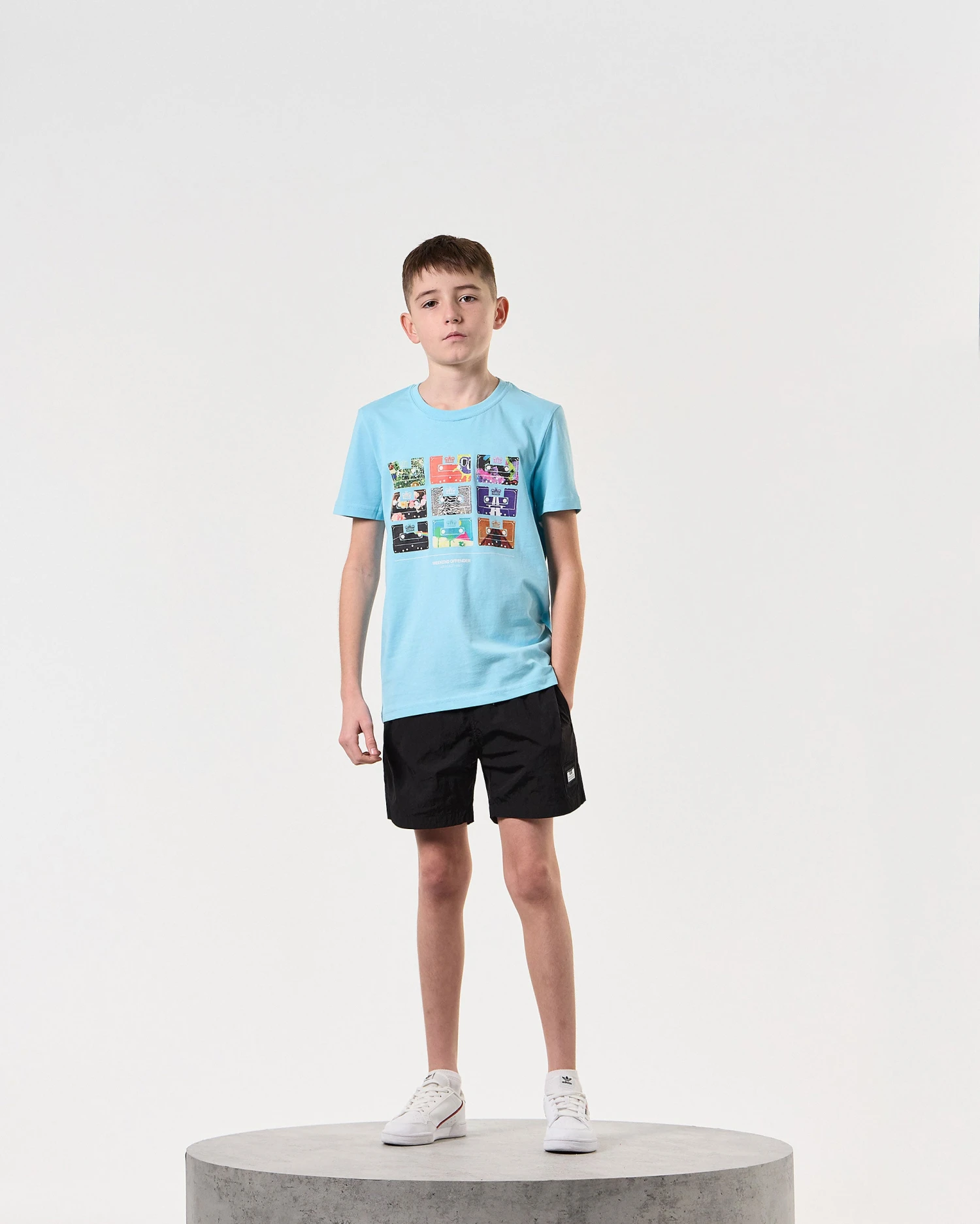 Weekend Offender Kids Stacks Swim Shorts Black 4 Weekend Offender Kids Stacks Swim Shorts Black - Image 4