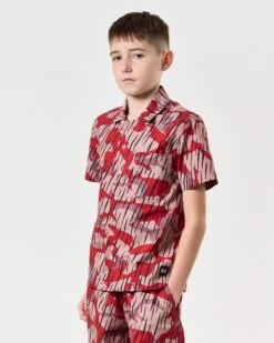 Weekend Offender Kids Monuriki Camo Shirt Blaze Red Rain Camo 8 Weekend Offender Kids Monuriki Camo Shirt Blaze Red Rain Camo -Clothing Shop KIDSSHSS2404 MONURIKI CAMO BLAZE7698