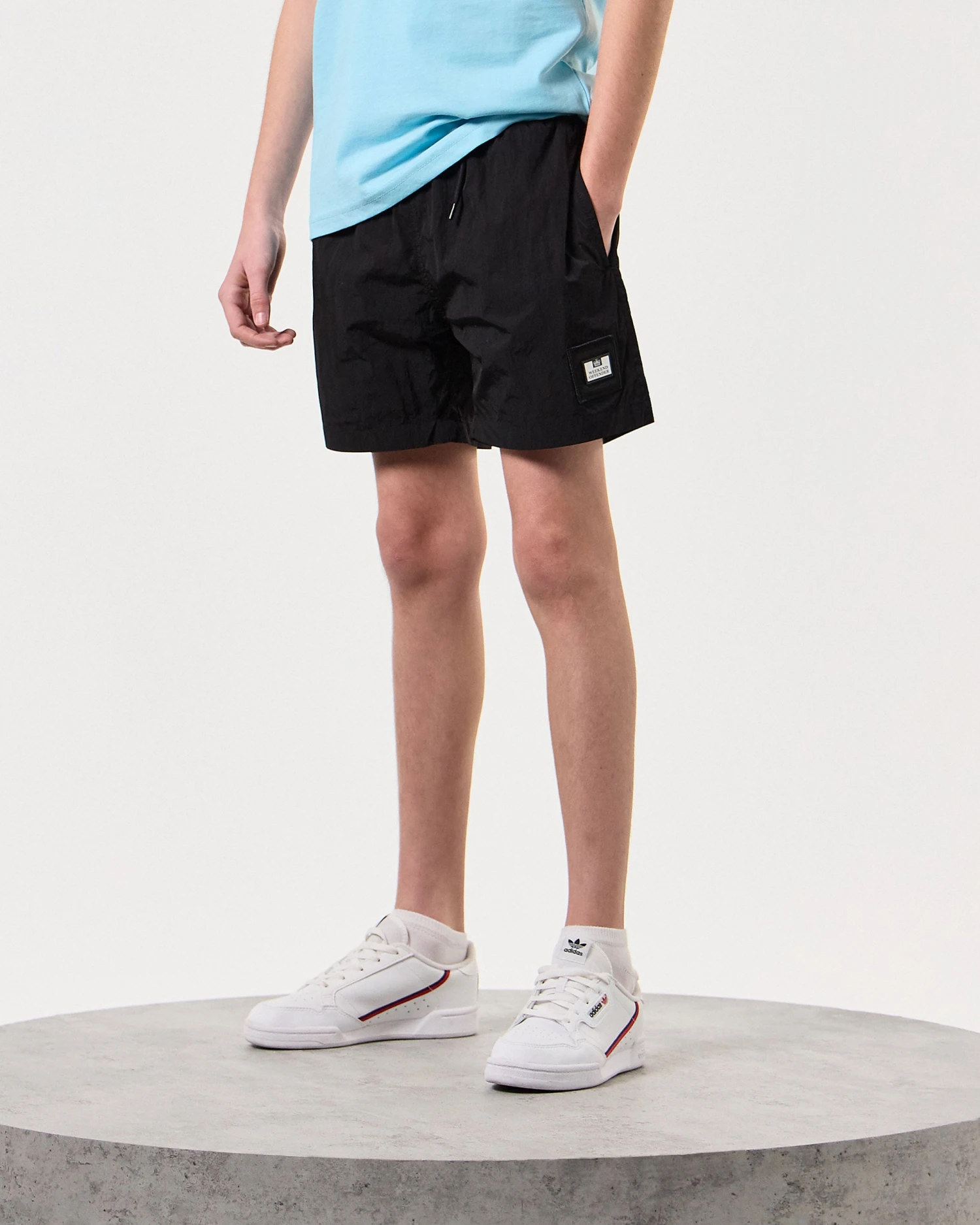 Weekend Offender Kids Stacks Swim Shorts Black 2 Weekend Offender Kids Stacks Swim Shorts Black - Image 2
