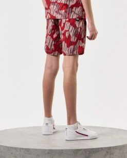Weekend Offender Kids Anzio Shorts Blaze Red Rain Camo -Clothing Shop KIDSSTSS2415 ANZIO CAMO BLAZE7710