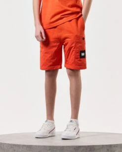 Weekend Offender Kids Azeez Parachute Pocket Shorts Pure Orange -Clothing Shop KIDSSTSS2420 AZEEZ PURE ORANGE 7750
