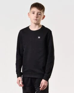 Weekend Offender Kids Ferrer Sweatshirt Black -Clothing Shop KIDSSWSS2402 FERRER BLACK 7917