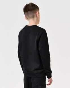 Weekend Offender Kids Ferrer Sweatshirt Black -Clothing Shop KIDSSWSS2402 FERRER BLACK 7919