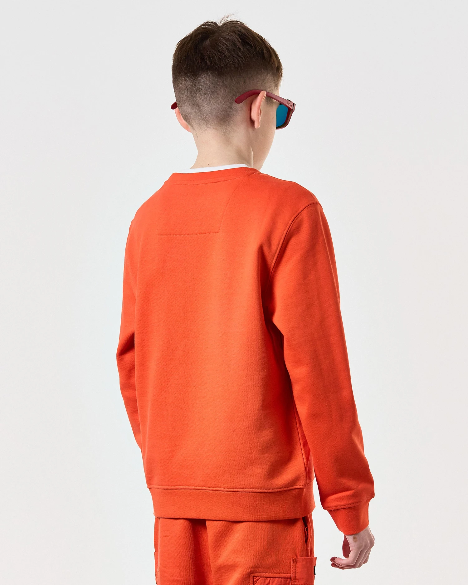 Weekend Offender Kids Ferrer Sweatshirt Pure Orange 4 Weekend Offender Kids Ferrer Sweatshirt Pure Orange - Image 4