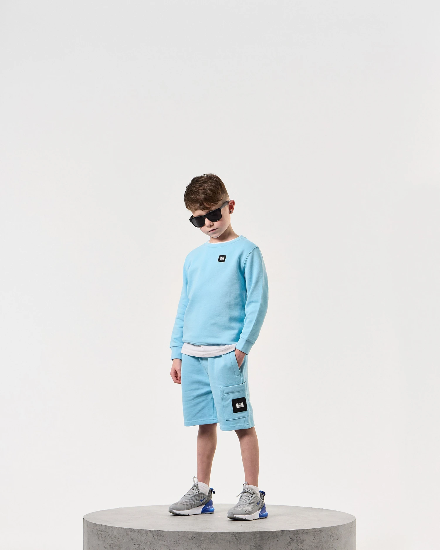 Weekend Offender Kids Ferrer Sweatshirt Saltwater 2 Weekend Offender Kids Ferrer Sweatshirt Saltwater - Image 2