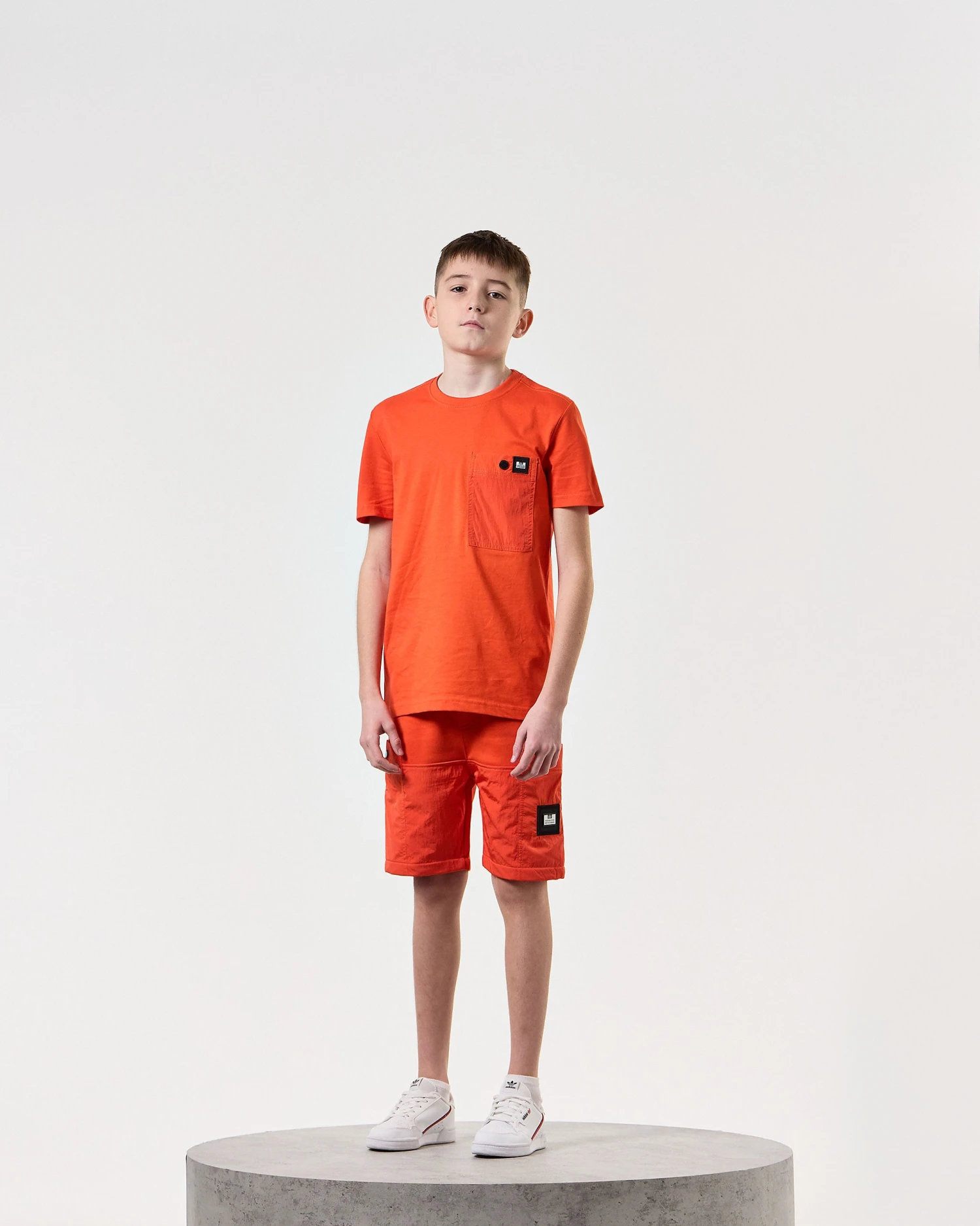 Weekend Offender Kids Tabiti Parachute T-Shirt Pure Orange 2 Weekend Offender Kids Tabiti Parachute T-Shirt Pure Orange - Image 2