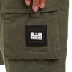 Weekend Offender Kids Mascia Cargo Shorts Dark Green -Clothing Shop KIDS STSS22 02 MASCIA DARK GREEN DETAIL 1