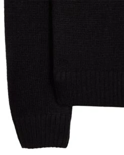 Weekend Offender Castillos Knitted Quarter Neck Sweatshirt Black -Clothing Shop KWAW22 05 CASTILLOS AW22 BLACK 9994