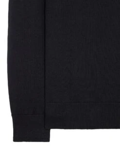 Weekend Offender Pierre Knitted Quarter Zip Sweater Black -Clothing Shop KWAW23 11 PIERRE BLACK 3073