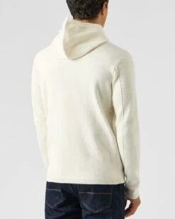 Weekend Offender Enzo Knitted Zip Hooded Sweater Winter White -Clothing Shop KWAW2303 ENZO WINTER WHITE 1984 MODEL