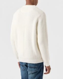 Weekend Offender Couto Knitted Sweater Winter White -Clothing Shop KWAW2307 COUTO WINTER WHITE 0035 MODEL