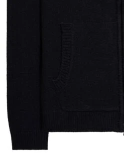 Weekend Offender Dexter Knitted Zip Sweater Black -Clothing Shop KWAW2309 DEXTER BLACK 5721