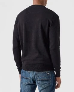 Weekend Offender Solace Knitted Sweater Black -Clothing Shop KWAW2310 SOLACE BLACK 0065 MODEL
