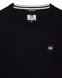 Weekend Offender Solace Knitted Sweater Black -Clothing Shop KWAW2310 SOLACE BLACK5246