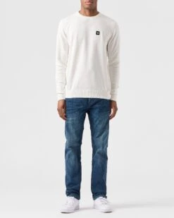 Weekend Offender Solace Knitted Sweater Winter White -Clothing Shop KWAW2310 SOLACE WINTER WHITE 0055 MODEL