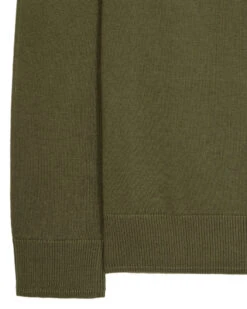 Weekend Offender Pierre Knitted Quarter Zip Sweater Dark Green -Clothing Shop KWAW2311 PIERRE DARK GREEN 5742