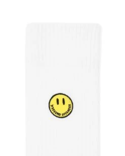 Weekend Offender Smiley Sports Socks White Pack Of 3 -Clothing Shop March 240435