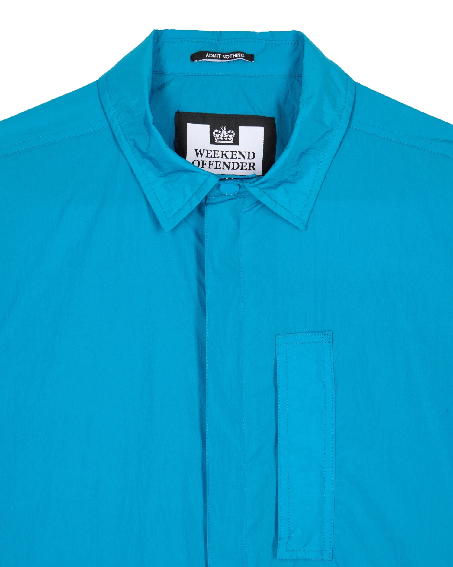 Weekend Offender Porter Pocket Over-Shirt Azure Blue 2 Weekend Offender Porter Pocket Over-Shirt Azure Blue - Image 2