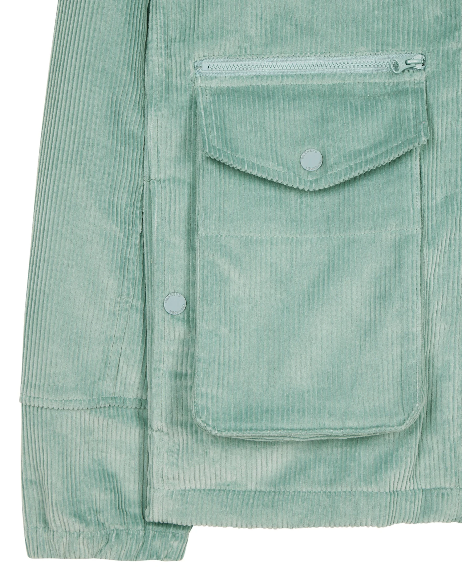 Weekend Offender Vinnie Cord Over-Shirt Mint Tea Green 7 Weekend Offender Vinnie Cord Over-Shirt Mint Tea Green - Image 7