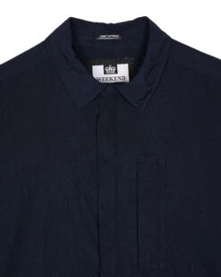 Weekend Offender Porter Pocket Over-Shirt Navy -Clothing Shop OSAW2302 PORTER NAVY 7375