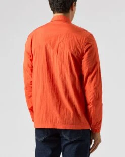 Weekend Offender Porter Pocket Over-Shirt Orange Peel -Clothing Shop OSAW2302 PORTER ORANGE PEEL 1871 MODEL