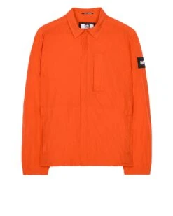 Weekend Offender Porter Pocket Over-Shirt Orange Peel