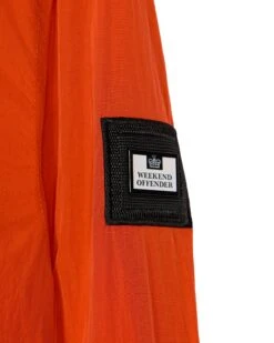 Weekend Offender Porter Pocket Over-Shirt Orange Peel -Clothing Shop OSAW2302 PORTER ORANGE PEEL 7349