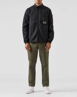 Weekend Offender Latmun Mesh Pocket Over-Shirt Black 11 Weekend Offender Latmun Mesh Pocket Over-Shirt Black -Clothing Shop OSAW2310 LATMUN BLACK 0214 MODEL