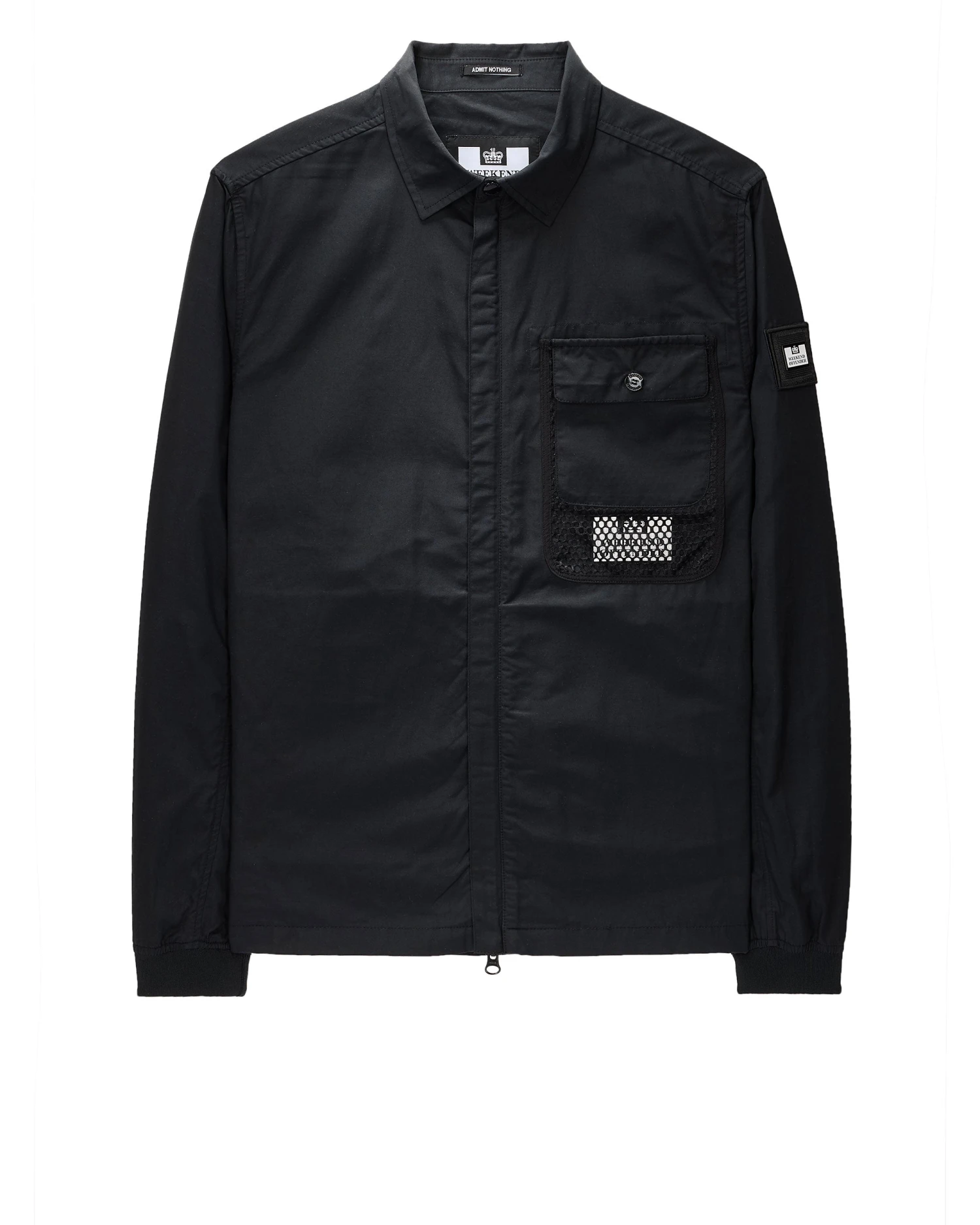 Weekend Offender Latmun Mesh Pocket Over-Shirt Black 1 Weekend Offender Latmun Mesh Pocket Over-Shirt Black