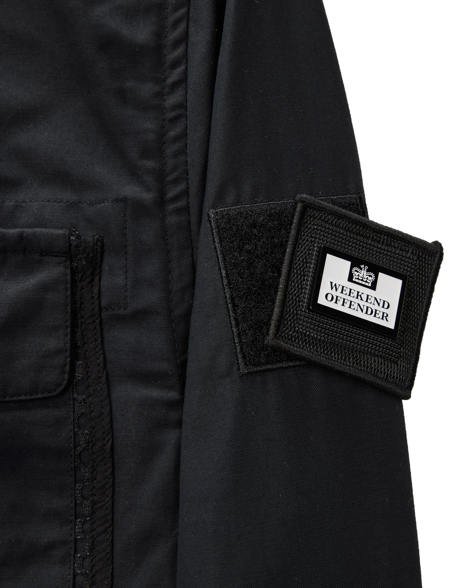 Weekend Offender Latmun Mesh Pocket Over-Shirt Black 7 Weekend Offender Latmun Mesh Pocket Over-Shirt Black - Image 7