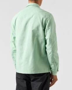 Weekend Offender Latmun Mesh Pocket Over-Shirt Mint Tea Green -Clothing Shop OSAW2310 LATMUN MINT TEA 0683 MODEL