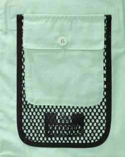 Weekend Offender Latmun Mesh Pocket Over-Shirt Mint Tea Green -Clothing Shop OSAW2310 LATMUN MINT TEA 4284
