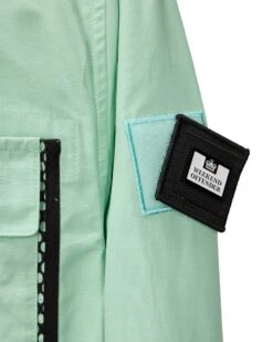 Weekend Offender Latmun Mesh Pocket Over-Shirt Mint Tea Green -Clothing Shop OSAW2310 LATMUN MINT TEA 4285