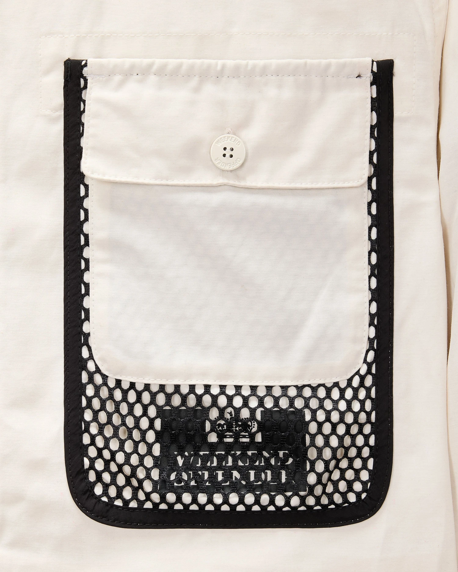 Weekend Offender Latmun Mesh Pocket Over-Shirt Winter White 9 Weekend Offender Latmun Mesh Pocket Over-Shirt Winter White - Image 9