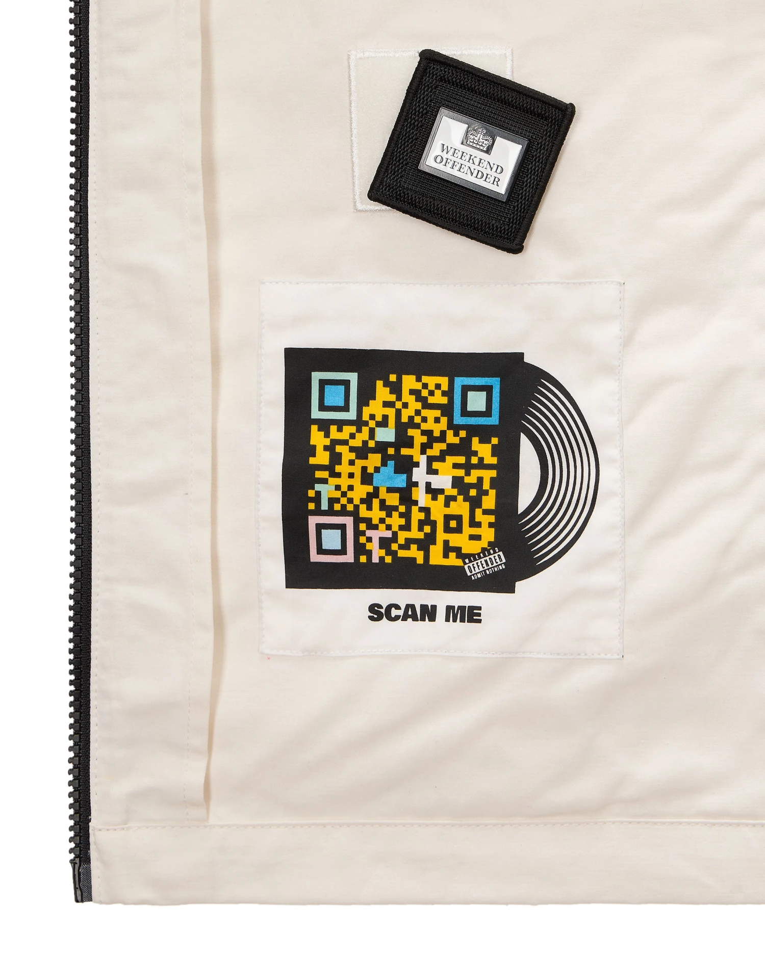 Weekend Offender Latmun Mesh Pocket Over-Shirt Winter White 8 Weekend Offender Latmun Mesh Pocket Over-Shirt Winter White - Image 8