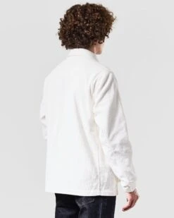 Weekend Offender Vinnie Cord Over-Shirt Winter White -Clothing Shop OSAW2311 VINNIE WINTER WHITE 1367 MODEL