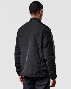 Weekend Offender Vinnie Thermo Over-Shirt Black -Clothing Shop OSAW2315 VINNIE THERMO BLACK 1612 MODEL