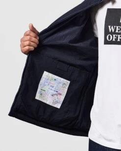 Weekend Offender Vinnie Thermo Over-Shirt Navy -Clothing Shop OSAW2315 VINNIE THERMO NAVY 1049 MODEL