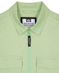 Weekend Offender Formella Over-Shirt Pale Moss Green -Clothing Shop OSSS24 02 FORMELLA PALE MOSS 2454