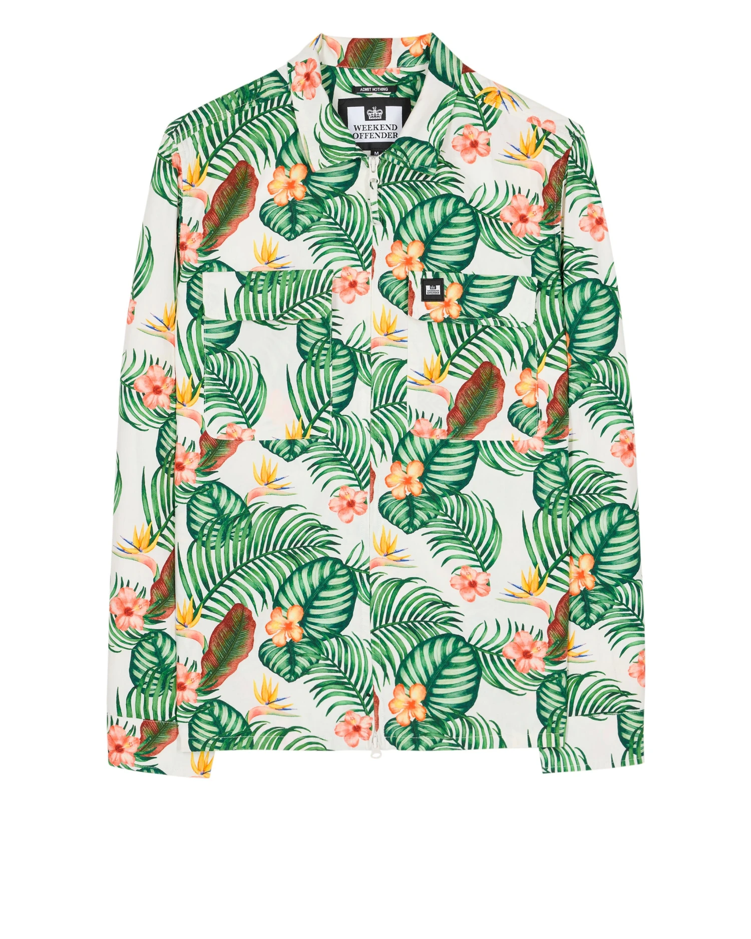 Weekend Offender White Lotus Over-Shirt White Lotus Print 1 Weekend Offender White Lotus Over-Shirt White Lotus Print