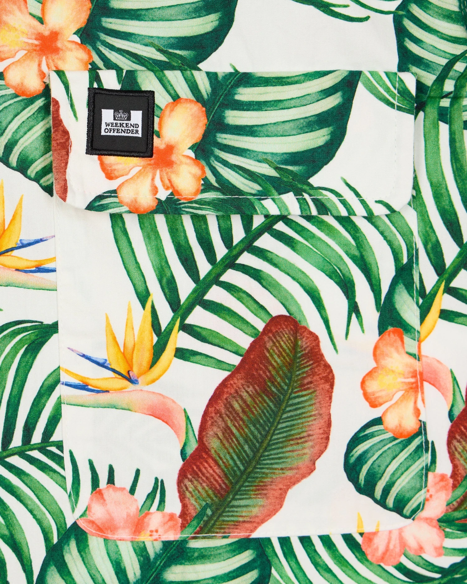 Weekend Offender White Lotus Over-Shirt White Lotus Print 6 Weekend Offender White Lotus Over-Shirt White Lotus Print - Image 6